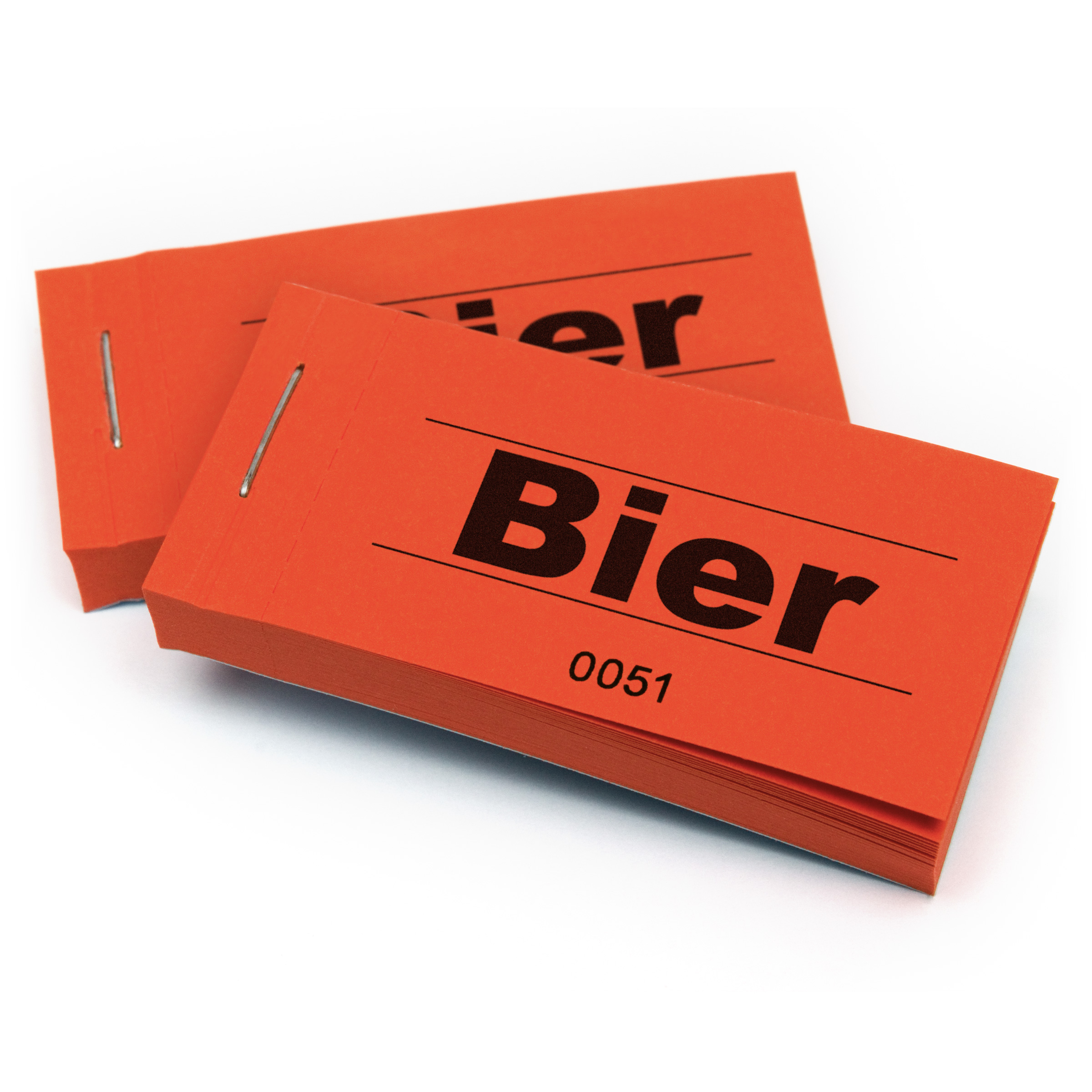 Biermarken, einseitig - 500 Stück (1 Block
